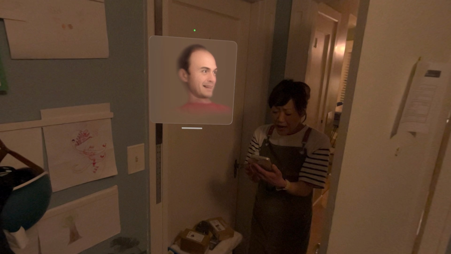 Justin's persona (BETA) creeping out Ebi Patterson